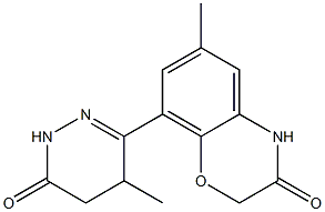 6-Methyl-8-[(1,4,5,6-tetrahydro-4-methyl-6-oxopyridazin)-3-yl]-4H-1,4-benzoxazin-3(2H)-one Structure