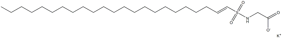 N-(1-Tricosenylsulfonyl)glycine potassium salt Structure