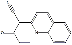 3-(Quinolin-2-yl)-3-cyano-1-iodo-2-propanone 구조식 이미지