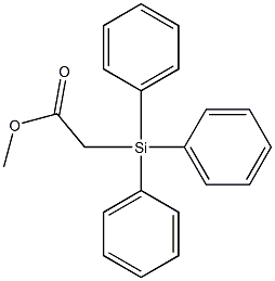 [Triphenylsilyl]acetic acid methyl ester Structure