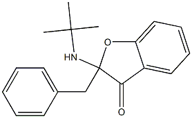 2-Benzyl-2-(tert-butylamino)benzofuran-3(2H)-one Structure