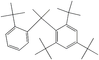 2-(2,4,6-Tri-tert-butylphenyl)-2-(2-tert-butylphenyl)propane 구조식 이미지