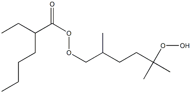 2-Ethylhexaneperoxoic acid 5-hydroperoxy-2,5-dimethylhexyl ester 구조식 이미지