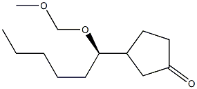 3-[(R)-1-(Methoxymethoxy)hexyl]cyclopentanone 구조식 이미지