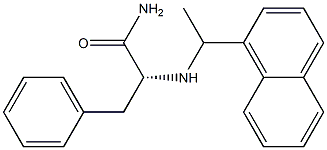 N-[1-(1-Naphtyl)ethyl]-D-phenylalaninamide Structure