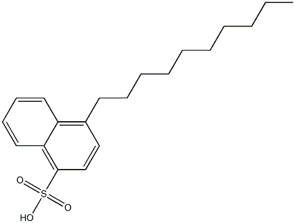 4-Decyl-1-naphthalenesulfonic acid Structure