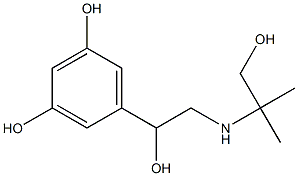 1-(3,5-Dihydroxyphenyl)-2-[(1,1-dimethyl-2-hydroxyethyl)amino]ethanol Structure