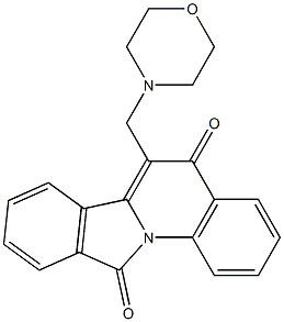 6-(Morpholinomethyl)isoindolo[2,1-a]quinoline-5,11(5H)-dione Structure