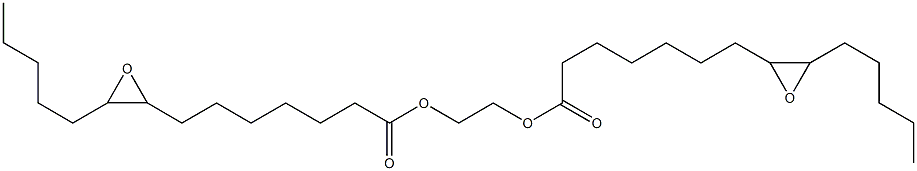 Bis(8,9-epoxymyristic acid)1,2-ethanediyl ester Structure