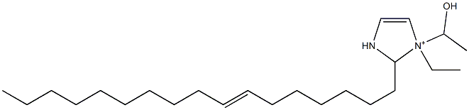 1-Ethyl-2-(7-heptadecenyl)-1-(1-hydroxyethyl)-4-imidazoline-1-ium Structure