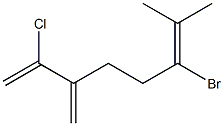 6-Bromo-2-chloro-7-methyl-3-methylene-1,6-octadiene Structure