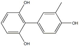 3'-Methyl-1,1'-biphenyl-2,4',6-triol Structure