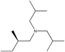 [R,(-)]-N,N-Diisobutyl-2-methyl-1-butanamine 구조식 이미지