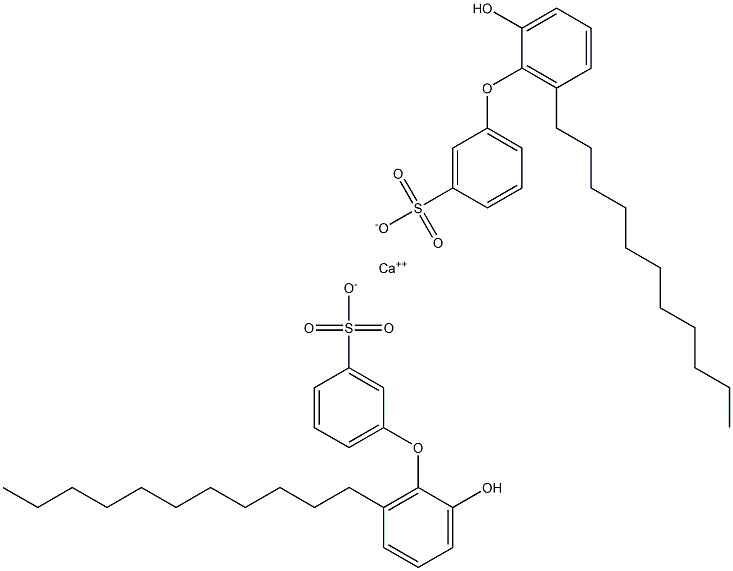 Bis(2'-hydroxy-6'-undecyl[oxybisbenzene]-3-sulfonic acid)calcium salt 구조식 이미지