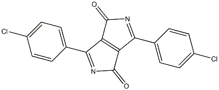 3,6-Bis(4-chlorophenyl)pyrrolo[3,4-c]pyrrole-1,4-dione Structure