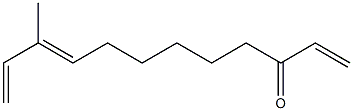 (9E)-10-Methyl-1,9,11-dodecatrien-3-one Structure