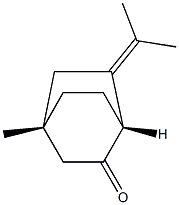 (1R,4S)-4-Methyl-6-(1-methylethylidene)bicyclo[2.2.2]octan-2-one 구조식 이미지