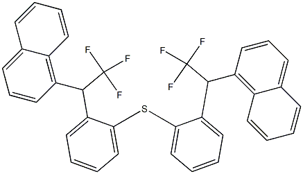 [1-(1-Naphtyl)-2,2,2-trifluoroethyl]phenyl sulfide 구조식 이미지