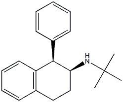 (1R,2S)-N-tert-Butyl-1-phenyl-1,2,3,4-tetrahydronaphthalen-2-amine 구조식 이미지