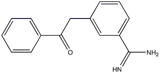 3-(2-Oxo-2-phenylethyl)benzamidine 구조식 이미지