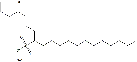 4-Hydroxyicosane-8-sulfonic acid sodium salt Structure