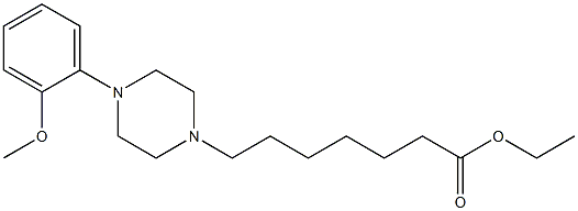 4-(2-Methoxyphenyl)-1-piperazineheptanoic acid ethyl ester Structure