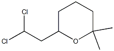 6,6-Dimethyl-2-(2,2-dichloroethyl)tetrahydro-2H-pyran Structure