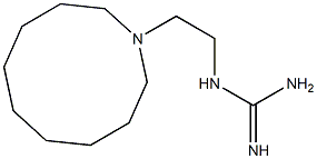 1-[2-(Decahydroazecin-1-yl)ethyl]guanidine 구조식 이미지