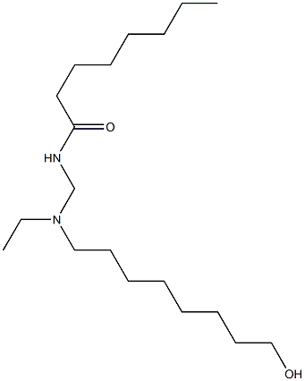 N-[[N-Ethyl-N-(8-hydroxyoctyl)amino]methyl]octanamide 구조식 이미지