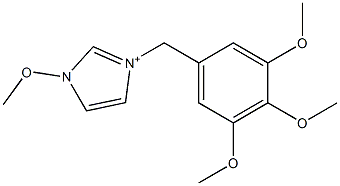 1-Methoxy-3-(3,4,5-trimethoxybenzyl)-1H-imidazol-3-ium 구조식 이미지