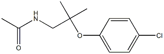 N-[2-(p-Chlorophenyloxy)-2-methylpropyl]acetamide 구조식 이미지