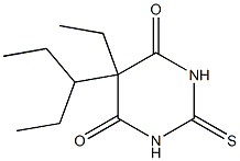 5-Ethyl-5-(1-ethylpropyl)-2,3-dihydro-2-thioxopyrimidine-4,6(1H,5H)-dione Structure