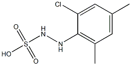 2-(2-Chloro-4,6-dimethylphenyl)hydrazinesulfonic acid Structure