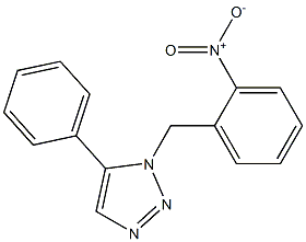 1-(2-Nitrobenzyl)-5-phenyl-1H-1,2,3-triazole 구조식 이미지