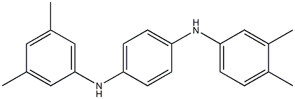 N-(3,4-Dimethylphenyl)-N'-(3,5-dimethylphenyl)-p-phenylenediamine 구조식 이미지