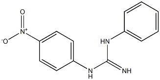 N-(4-Nitrophenyl)-N'-(phenyl)guanidine 구조식 이미지