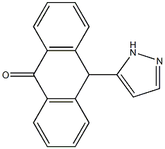 10-(1H-Pyrazol-5-yl)anthrone 구조식 이미지