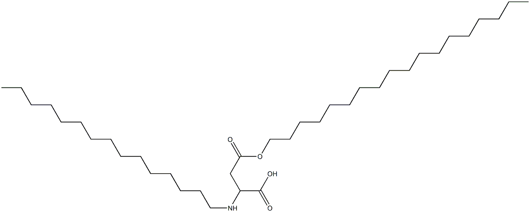 2-Pentadecylamino-3-(octadecyloxycarbonyl)propionic acid 구조식 이미지