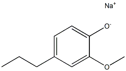 Sodium 2-methoxy-4-propylphenolate 구조식 이미지