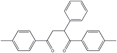 1,4-Bis(4-methylphenyl)-2-phenyl-1,4-butanedione 구조식 이미지