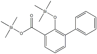 3-Phenyl-2-(trimethylsilyloxy)benzoic acid trimethylsilyl ester Structure