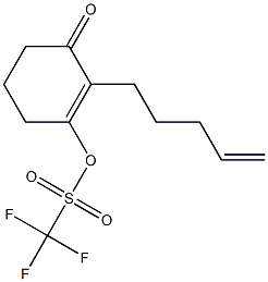 2-(4-Pentenyl)-3-(trifluoromethylsulfonyloxy)-2-cyclohexen-1-one 구조식 이미지