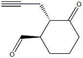 (1R,2S)-2-(2-Propyn-1-yl)-3-oxocyclohexane-1-carbaldehyde 구조식 이미지