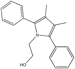 3,4-Dimethyl-2,5-diphenyl-1H-pyrrole-1-ethanol Structure