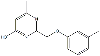 6-Methyl-2-(m-tolyloxymethyl)-4-pyrimidinol Structure