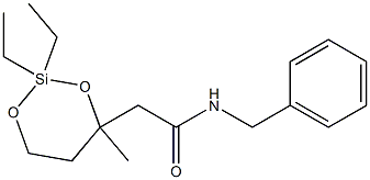 N-Benzyl-3,5-(diethylsilanediyldioxy)-3-methylpentanamide 구조식 이미지