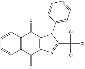 1-Phenyl-2-trichloromethyl-1H-naphth[2,3-d]imidazole-4,9-dione 구조식 이미지