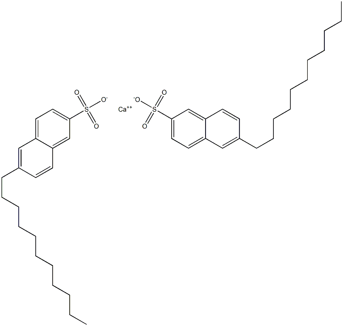 Bis(6-undecyl-2-naphthalenesulfonic acid)calcium salt 구조식 이미지