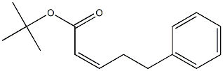 (Z)-5-Phenyl-2-pentenoic acid tert-butyl ester 구조식 이미지
