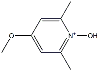 4-Methoxy-2,6-dimethyl-1-hydroxypyridinium 구조식 이미지